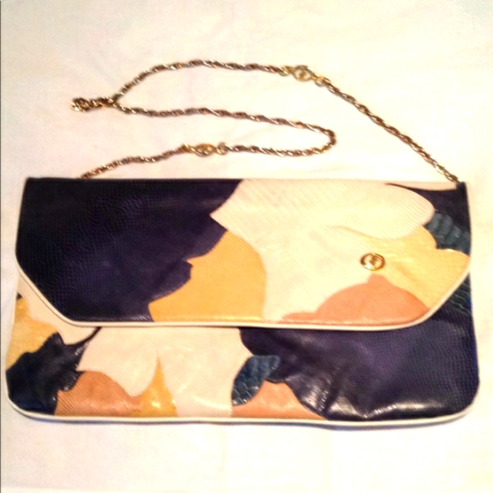 Carlo Fiore of Italy snake and leather purse